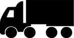 Truck and Trailer Icon